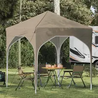 vidaXL Möbel Pop-up Partyzelt 194 x 194 x 245 cm CremePavillons & Partyzelte - Pavillons & Partyzelte c6624