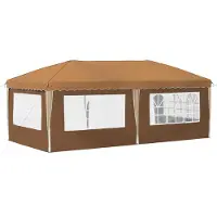 vidaXL Pop-up Partyzelt 575 x 289 x 245 cm Beige