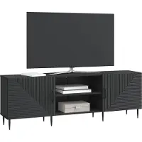 vidaXL TV-Schränk Schwarz 150 x 31 x 50 cm Holzwerkstoff