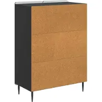 vidaXL Sideboard Schwarz 66 x 34,5 x 92 cm Holzwerkstoff
