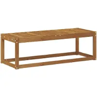 vidaXL Outdoor Hocker Bank Natur 115 x 43 x 37 cm Massivholz Akazie