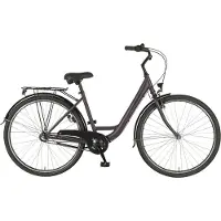 Prophete GENIESSER 100 Cityrad 28" Dark Purple Matt – Shimano 3-Gang Nabenschaltung, LED-Beleuchtung, Rücktrittbremse, Wave Stahlrahmen 46 cm