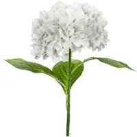 Party Deco 20x Künstliche Blume - Hortensie Premium, 69 cm, weiß
