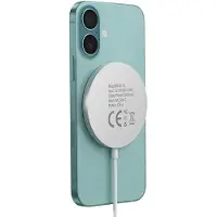 Avizar Mayaxess, Magnetisches 15W MagSafe Ladegerät für iPhone 16 / 16 Plus / 16 Pro / 16 Pro Max / 16e, Weiß