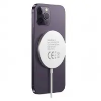 Avizar Mayaxess, Magnetisches 15W MagSafe Ladegerät für iPhone 14 Pro, Weiß