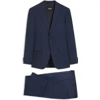 BOSS Slim-Fit Zweiteiler aus karierter Stretch-Wolle Grösse 44