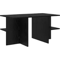 vidaXL Couchtisch Schwarze Eiche 87 x 50 x 45 cm Holzwerkstoff