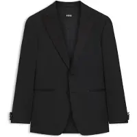 BOSS Slim-Fit Smoking-Jacke mit Besatz aus Seiden-Mix Grösse 46
