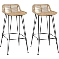vidaXL Barstuhl 44 x 46 x 91 cm Stangenstahl Durchmesser, 10mm