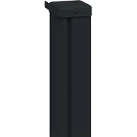 vidaXL Ausziehbares Seitenmarkise Schwarz 300 x 170 cm Polyester