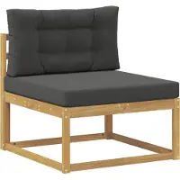 vidaXL Outdoor-Sofagarnitur 11 stk. Weiß und Anthrazit