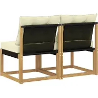 vidaXL 2 Stück Outdoor Mittelsofa