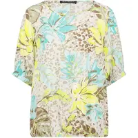 Betty Barclay Schlupfbluse mit Cut-Outs in Beige/Yellow | Gr.: 46