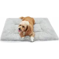 OEM Graues, atmungsaktives Hundebett-Kissen, 80 cm, waschbar
