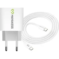 Avizar Mayaxess, 20W Netzteil für iPhone 15 Pro Max + USB-C Kabel 1m, Weiß