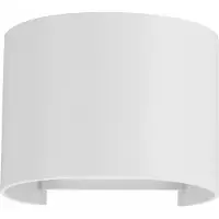 Beneito Faure Lek R LED-Wandleuchte, 6,8 W, verstellbarer Lichtkegel 0-120°, 2700 K, mattweiß, Schutzart IP54, für den Innen- und Außenbereich -