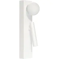 Beneito Faure Sphere Alp Wandleuchte LED Innen 20W 360 Grad mit verstellbarem Akzent-Strahler Warmlicht 2700K Sphärisches Design Oberfläche Weiß Matt Finish