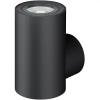 Beneito Faure One Wall GU10 38° zylindrische LED-Wandleuchte, mattschwarze Oberfläche, modernes Design für die Innenbeleuchtung -