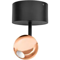 Beneito Faure Mini Bora Surface 4,5 W 38° 2700 K Roségold - Verstellbarer kugelförmiger Deckenstrahler mit hoher Farbtreue (CRI > 93) -