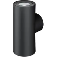 Beneito Faure Einwandige Doppelwandleuchte 38° GU10 160 mm - Mattschwarz - LED-Innenbeleuchtung mit Doppelstrahl -