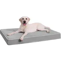 OEM Orthopädisches Hundebett für große Hunde, grau, 111x81x9cm, waschbar