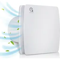 TolleTour Badlüfter Feuchtesensor Timer Ventilator Mit Rückflussleitblech Wandlüfter 100mm