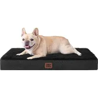 OEM Orthopädisches Hundebed 76x51x9cm, Waschbar, Weich, Schwarz für kleine Hunde