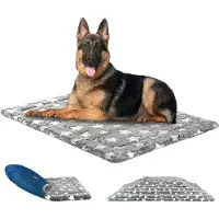 OEM Reversibles Hundebett 122x76cm Grau Blau Hochdichtschaum