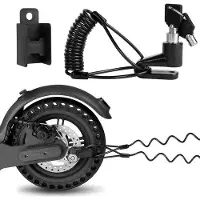 OEM Elektrische Scooter Antidiebstahl Schloss Schwarz