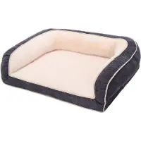 OEM Orthopädisches Hundebett Mittelgrau 91x71x23cm Ei-Schaum