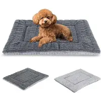 OEM Wasbares Hundebett, Memory Schaum Kissen, Grau, M, 75x50cm