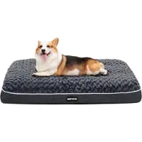 OEM Orthopädisches Hundebett, 90cm, dunkelgrau, waschbar, abnehmbar