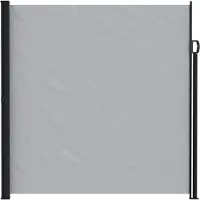 vidaXL Ausziehbares Seitenmarkise Grau 500 x 220 cm Polyester
