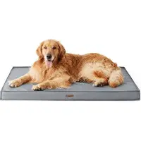 OEM Orthopädisches Hundebett, 112x81x7,6cm, waschbar, grau, outdoor