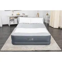 OEM Hochbett mit Kopfteile, bequem, grau, 90x60x29", USB-Ladegerät