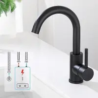 OEM Schwarze Badewannenarmatur 360 drehbarer Wasserhahn Einhebelmischbatterie