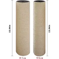 Famanu Kratzsäule für Katzen - Mit Schrauben, Sisal, M10, Φ60, 405 cm