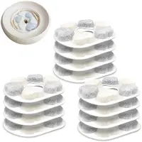 OEM Katzenbrunnen Filter 8x Ersatzfilter Set mit Aktivkohle