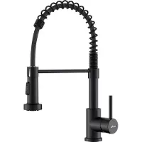OEM Schwarze Küchenarmatur, 360° Drehbar, Edelstahl, Hochdruck