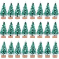 OEM Kleine künstliche Weihnachtsbäume mit Holzbasis grün
