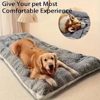 OEM Großes Plüschhundebett aus ultrazarter Polyesterfaser, geeignet für kleine, mittelgroße und große Hunde.