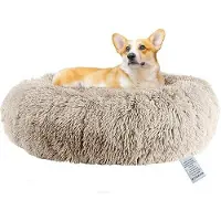 OEM Runder Hundebett 50cm weich warm Anti-Angst wasbar