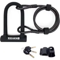 OEM Universelles Fahrradschloss, Stahlkabel, 2-teilig, Hochsicherheit