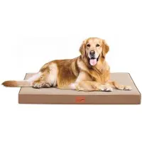 OEM Orthopädisches Hundebett, Mittelgroß, 91x69cm, braun, waschbar, Antirutsch