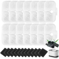 OEM Katzenwasserfilter 16er Pack, Schaumstoff und Filterpatronen, Ersetzt für Trinkbrunnen, 16-teilig