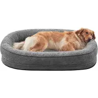 OEM Orthopädisches XXL Hundebed, Vierseitig, Wasserdicht, Antirutsch, Memory Foam