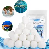 Famanu Filterballen 1400 g - Ersatz für 49 kg Filterzand - Waschbare Pumpenzubehör