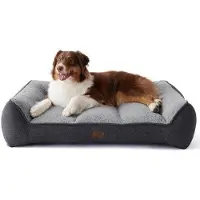 OEM Wasseraffes Hundebett 89x63cm, wasserdicht, weich, dunkelgrau, Antirutsch