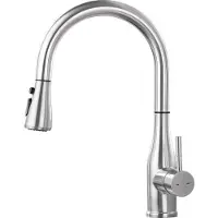 OEM Edelstahl-Küchenarmatur, ausziehbar, 360° drehbar, Hochdruck