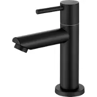 OEM Kaltwasserhahn schwarz für Gastetoilette